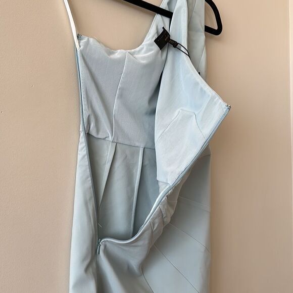 Nwt-Michael Costello X Revolve Ava Dress In Ice Blue - Picture 8 of 12